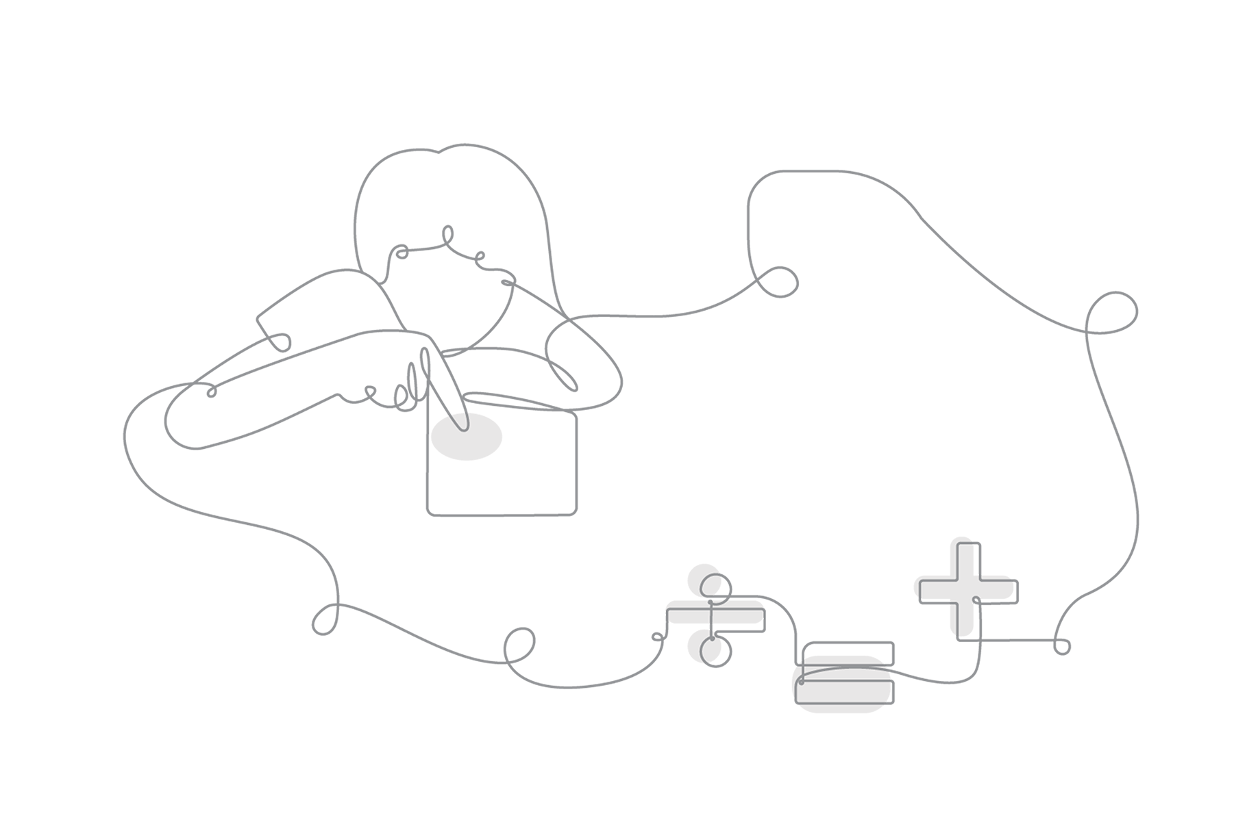 research hub line art for desmos math